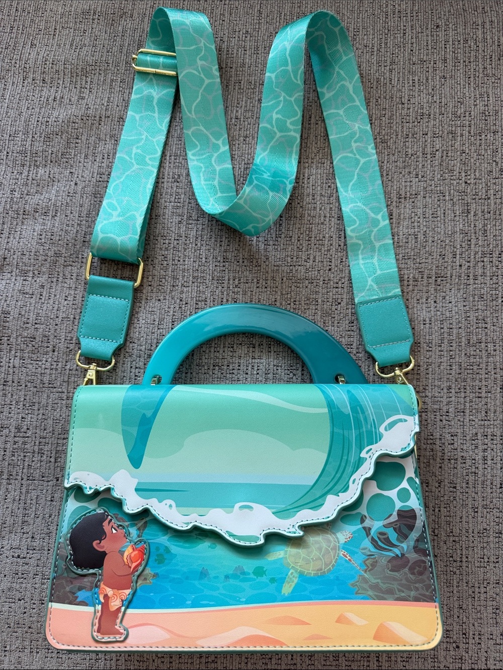Disney Young Moana “Ocean Waves” Crossbody Bag